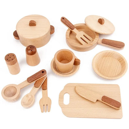 Log Wooden Kitchen Toy